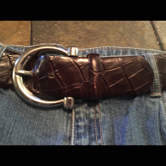 Brown genuine Italian Leather Belt - Picture 7 of 16